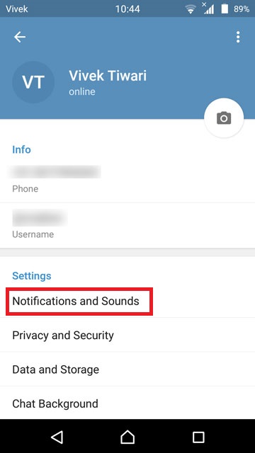 غیر فعال کردن گزینه Message Preview در تلگرام ۱