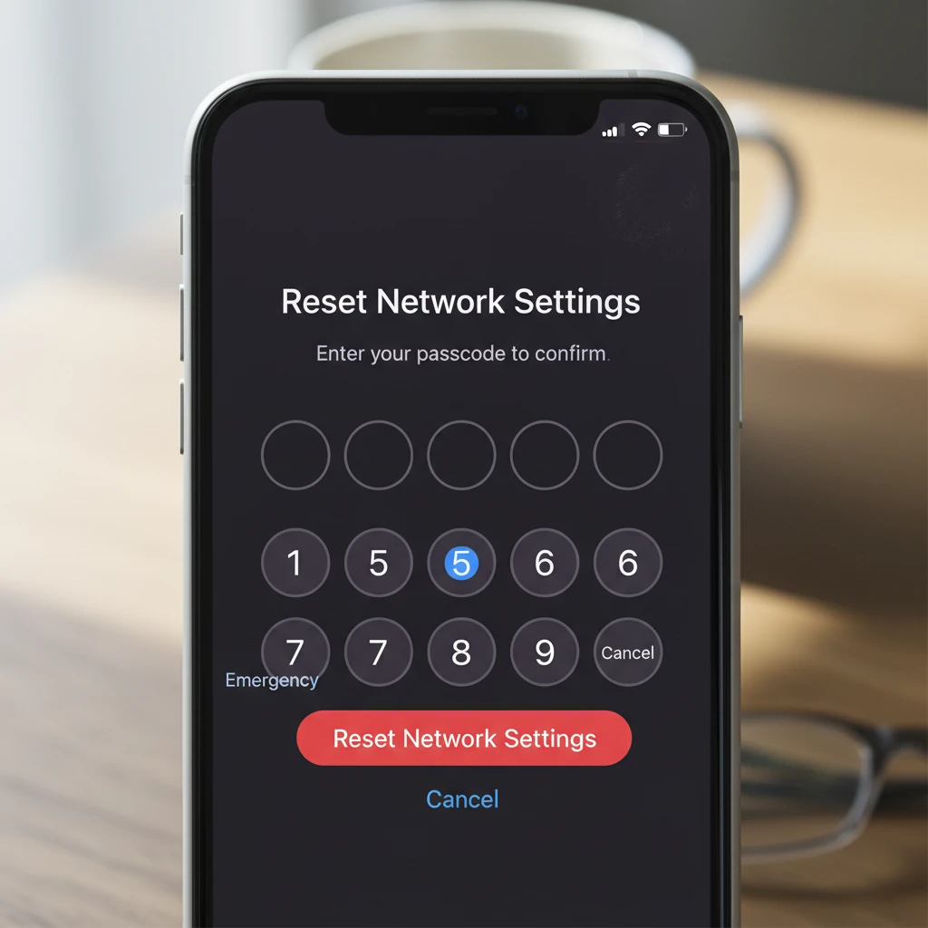 وارد کردن رمز آیفون