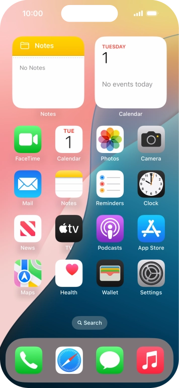ورود به تنظیمات برای ریست نتورک گوشی آیفون